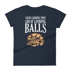 Funny Ball Python Shirt, Men, Reptile Tshirt, Snake Lover Gift, Funny Reptile T-shirt, Cute Pet Tee, Great Wife, Great Balls, Breeder Keeper image 3