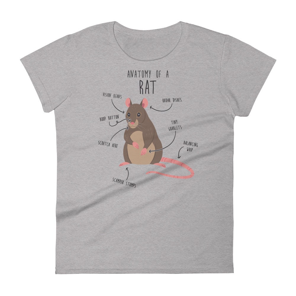 "Rat Body Language" Funny T-Shirt For Rat Lovers & Pet Owners - 100% Cotton Unisex Tee - View #3