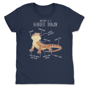 Shirt baardagaam, shirt dames, heren shirt, huisdier reptiel minnaar cadeau, grappig hagedis T-shirt, schattig baardagaam T-shirt Beardie moeder vader herpetoloog afbeelding 7