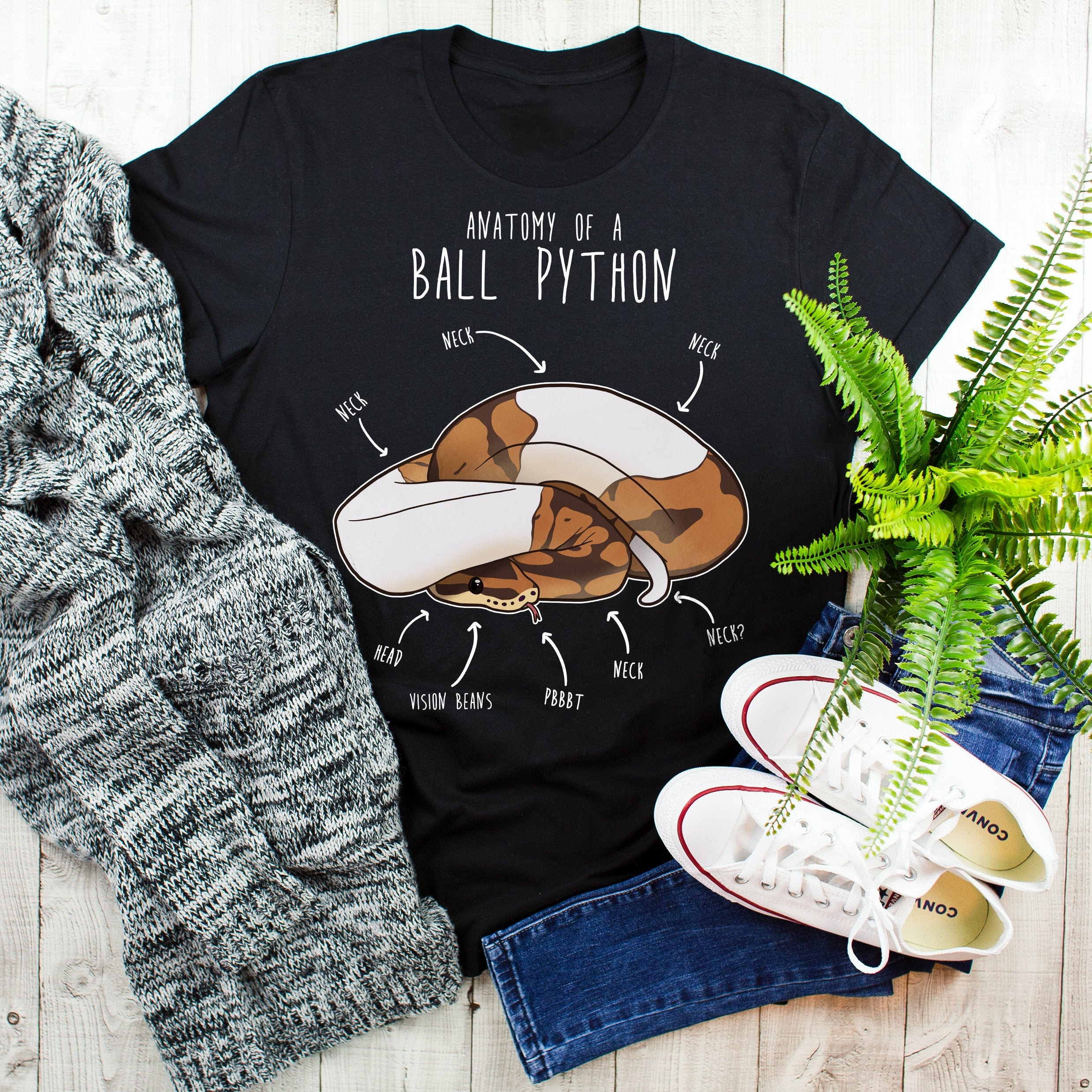 Funny Piebald Ball Python Shirt, Women, Men, Reptile Tshirt, Snake 