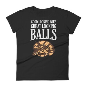 Funny Ball Python Shirt, Men, Reptile Tshirt, Snake Lover Gift, Funny Reptile T-shirt, Cute Pet Tee, Great Wife, Great Balls, Breeder Keeper image 8