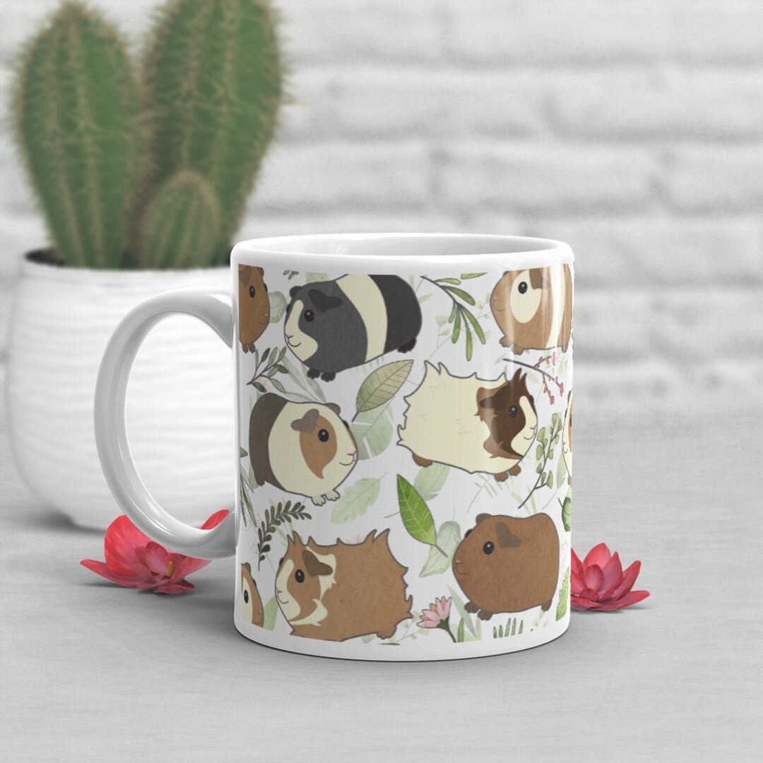 Guinea Pig Coffee Mug, Guinea Pig Lover Gift, Cavy Cup, Gift for Her