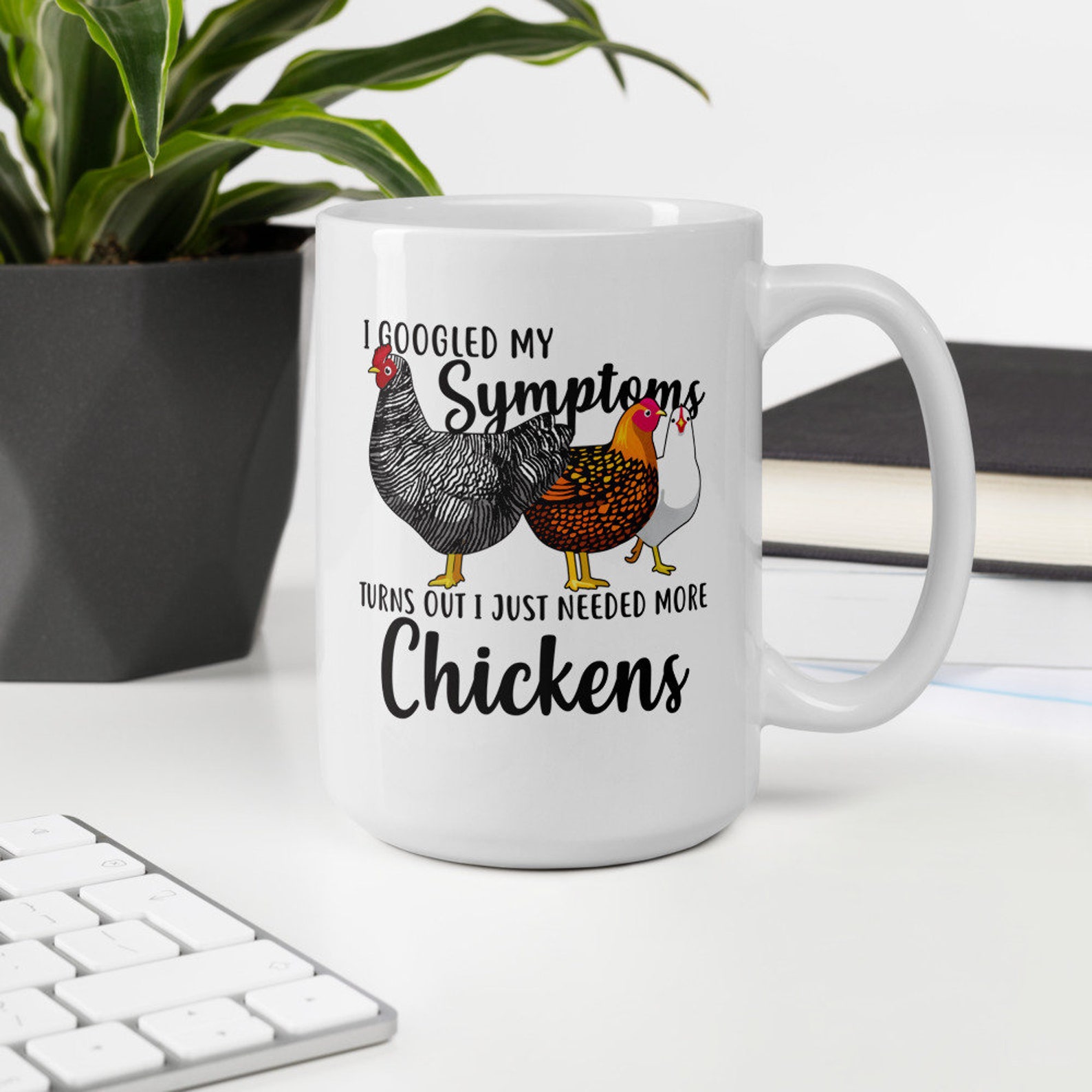 Chicken Coffee Mug Cute Chicken Gift Chicken Lover Funny Etsy