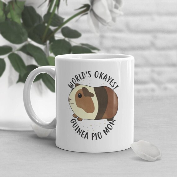 Guinea Pig Coffee Mug, Funny Guinea Pig Lover Gift, Cavy Cup, Gift for Her, Cavies, Cute Pet Animal, Guinea Pig Mom, World's Best Mom