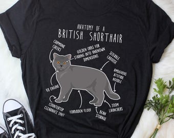 British Shorthair Shirt, Women, Men, Funny Cat Lover Gift, Cute Pet T-shirt British Shorthair Lover Tshirt Cat Tee British Shorthair Mom Dad