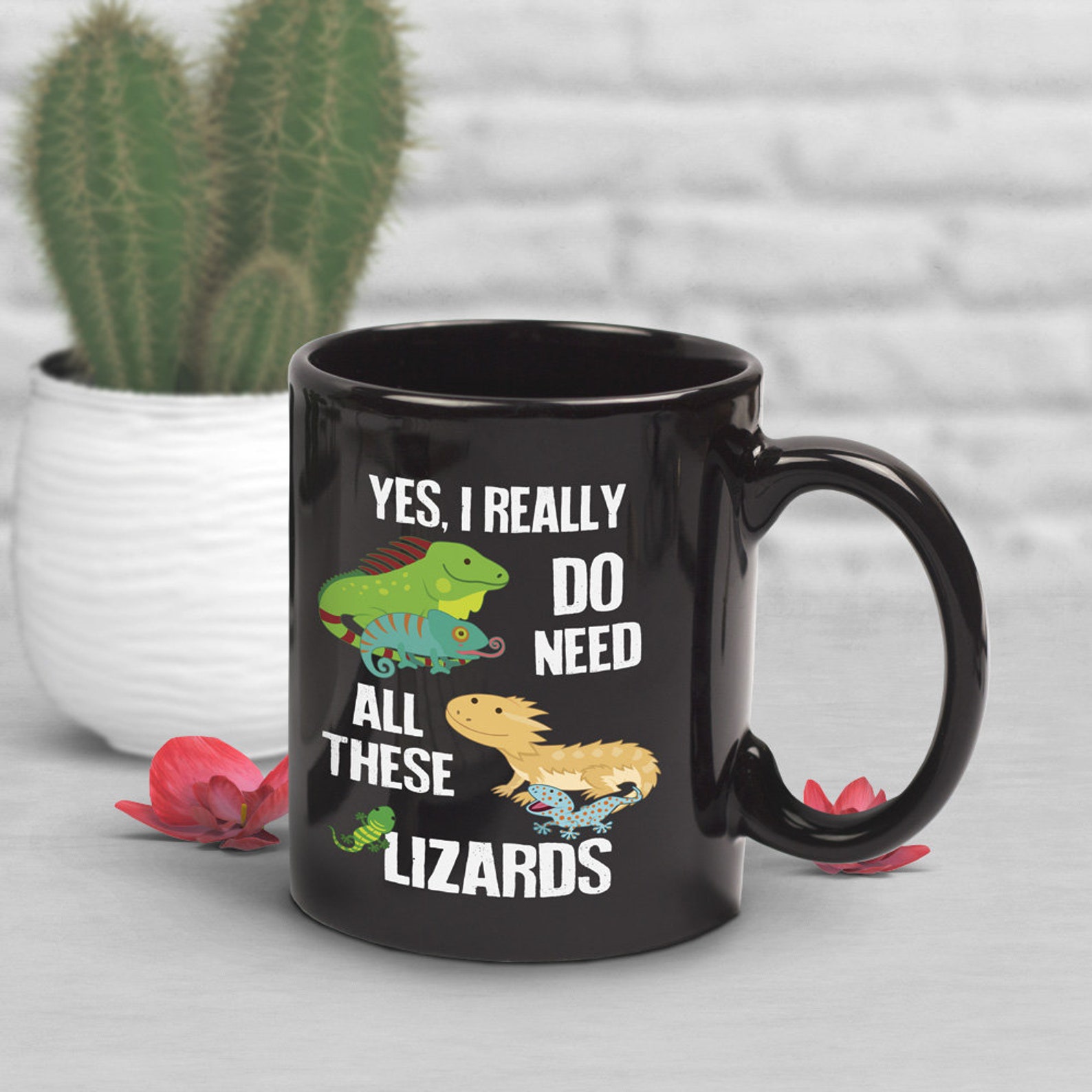 Lizard Coffee Mug Cute Lizard Gift Bearded Dragon Lover Etsy