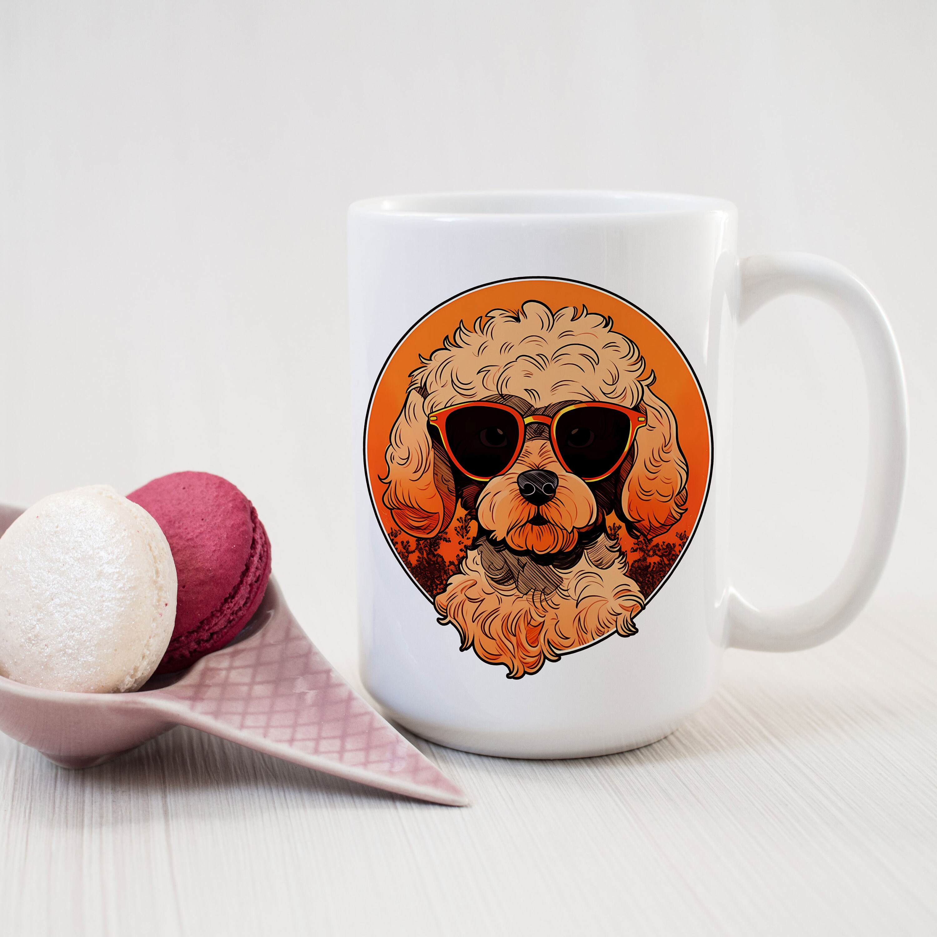 Taza de Cavapoo, regalo para Cavapoo color canela, amante de los Cavoodles,  mamá Cavapoo, papá Cavapoo, cruce de caniche Doodle, regalo para ella o  para él. - Etsy México, image size:3000x3000