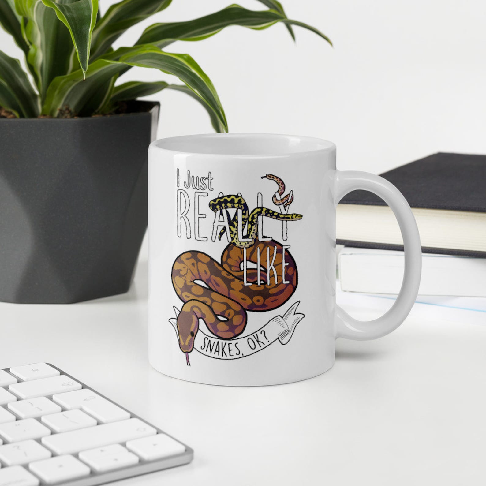 Funny Snake Coffee Mug Cute Ball Python Lover Gift Funny | Etsy