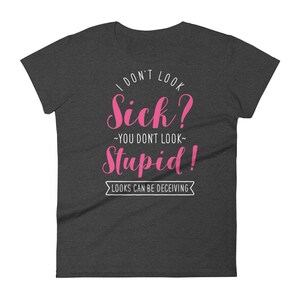 Lustig Spoonie Shirt Frauen Männer, unsichtbare psychische chronische Krankheit T-Shirt Geschenk, Fibromyalgie Müdigkeit Diabetes Crohns EDS Lupus Lyme, Löffel Bild 5