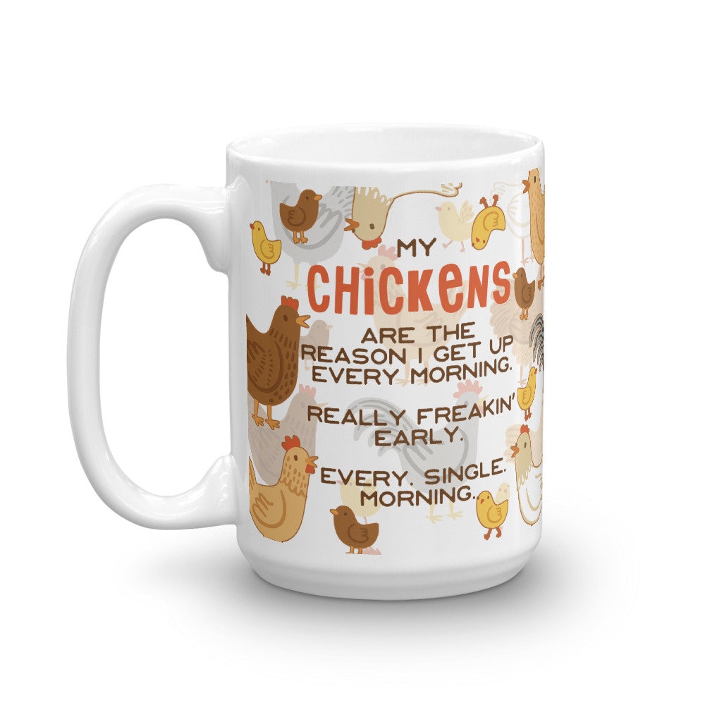 Chicken Coffee Mug Cute Chicken Gift Chicken Lover Funny Etsy