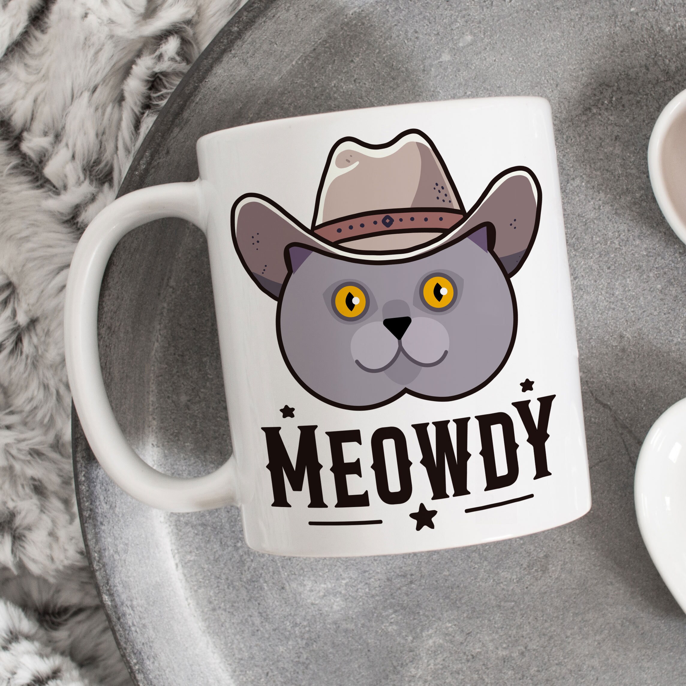 Personalized British Shorthair Cat Coffee Mug - Custom Name Cat Lover Mug, White Ceramic, 11oz Or 15oz - View #6