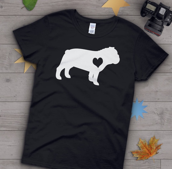 English Bulldog Shirt, Women Men, Bull Dog Lover Gift, Cute Bulldog Mom T-shirt, English Bulldog Lover TShirt, Pet Graphic Tee, Tops, Blue