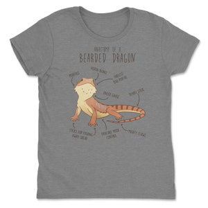 Shirt baardagaam, shirt dames, heren shirt, huisdier reptiel minnaar cadeau, grappig hagedis T-shirt, schattig baardagaam T-shirt Beardie moeder vader herpetoloog afbeelding 6