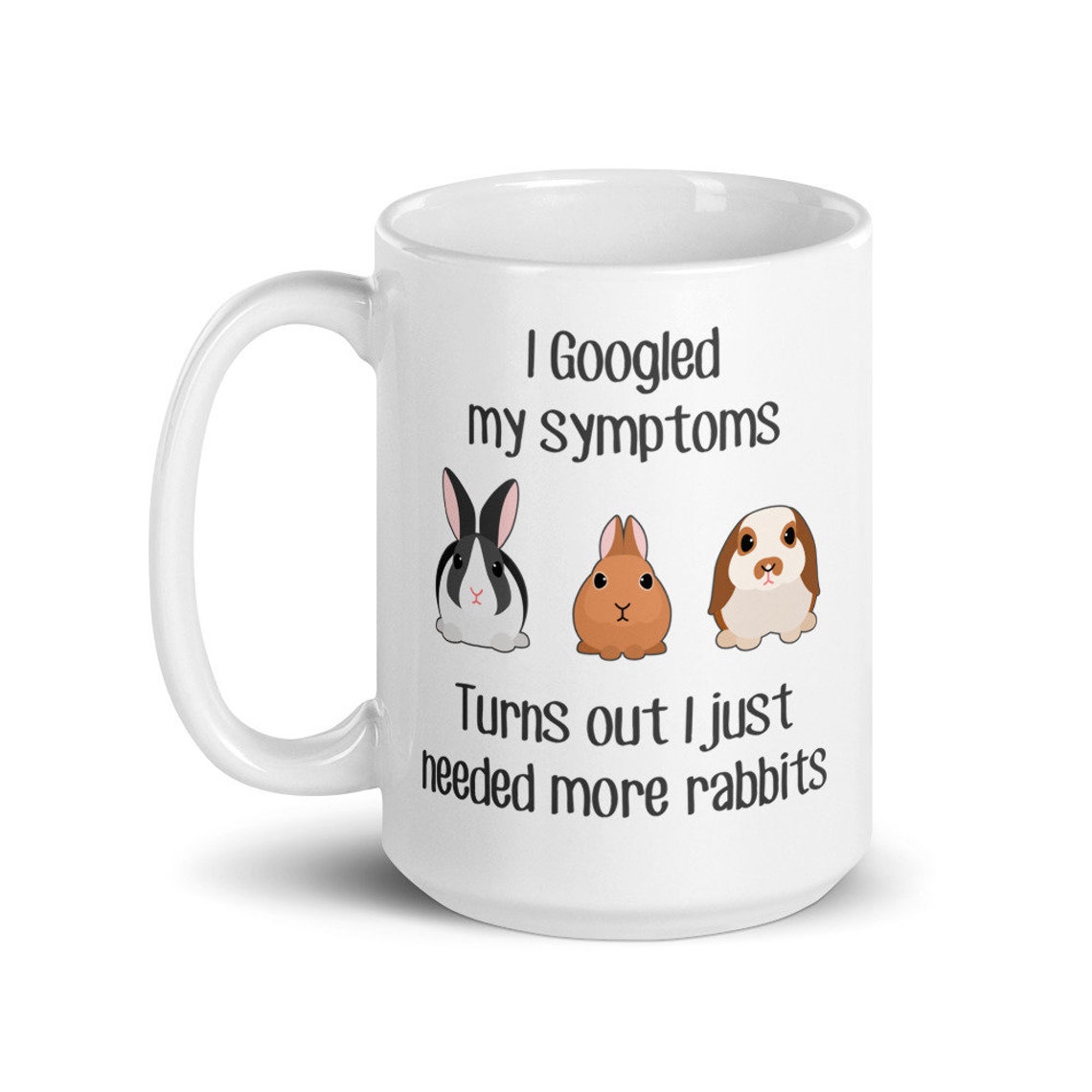 Funny Rabbit Coffee Mug Cute Bunny Gift Pet Rabbit Lover Etsy