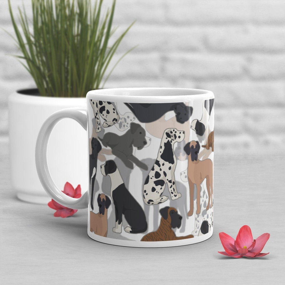 Great Dane Coffee Mug Cute Great Dane Gift Great Dane Dog - Etsy