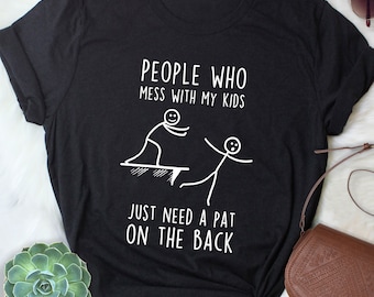 Muttertag Shirt, Frauen, lustiges Mutter Geschenk, Mutter von 2 3 T-Shirt, Mädchen Mutter T-Shirt, Junge, sarkastischer Humor, Vatertag, lustiges Vater Geschenk