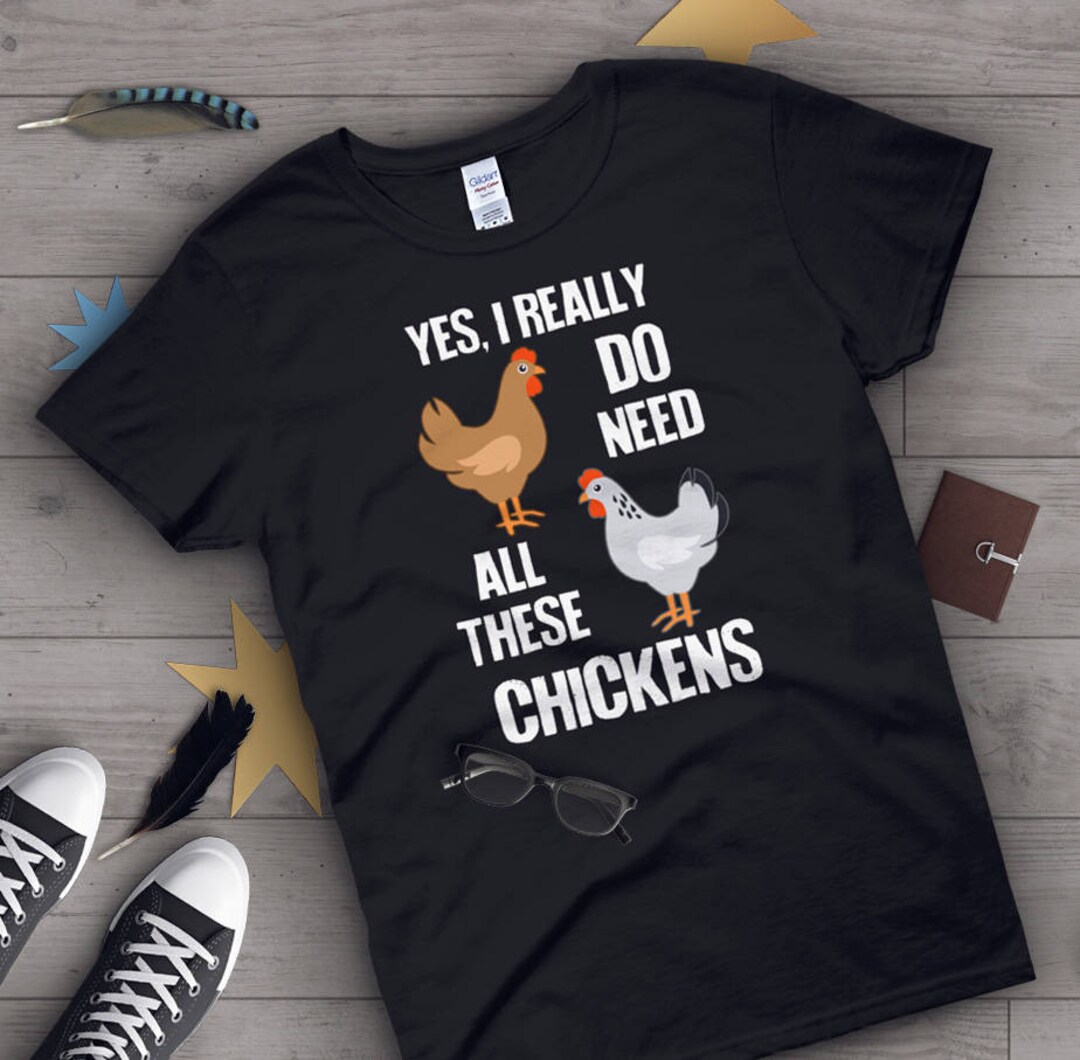 Funny Chicken Shirt, Women Men, Chicken Lover Gift, Cute Bird Tshirt