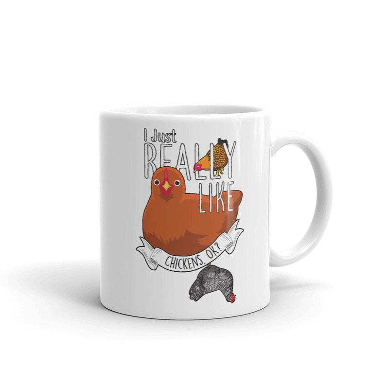 Chicken Coffee Mug Cute Chicken Gift Chicken Lover Funny Etsy