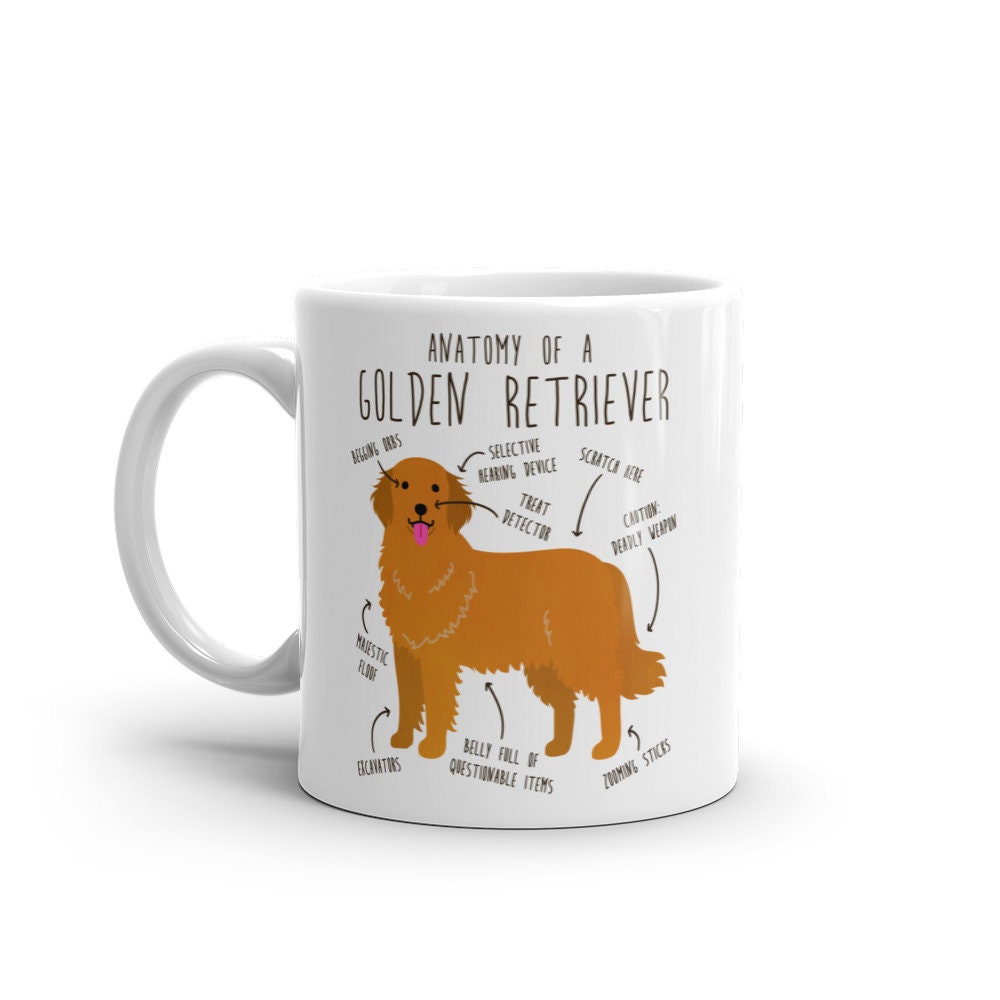 Golden Retriever Tasse – Bedruckte Keramiktasse Für Kaffee, Tee Oder Als Stifthalter (Geschenkidee)