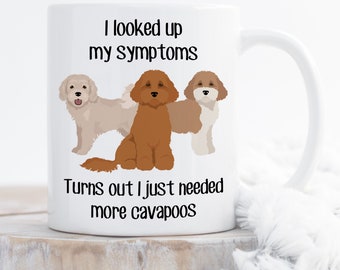 Cavapoo Coffee Mug, Cute Tan Cream Parti Cavapoo Gift, Cavoodle Dog Lover, Cavapoo Mom Cavapoo Dad, Doodle Poodle Mix Cross, Dog Lover
