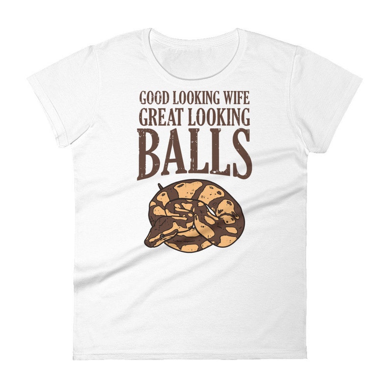 Funny Ball Python Shirt, Men, Reptile Tshirt, Snake Lover Gift, Funny Reptile T-shirt, Cute Pet Tee, Great Wife, Great Balls, Breeder Keeper image 2