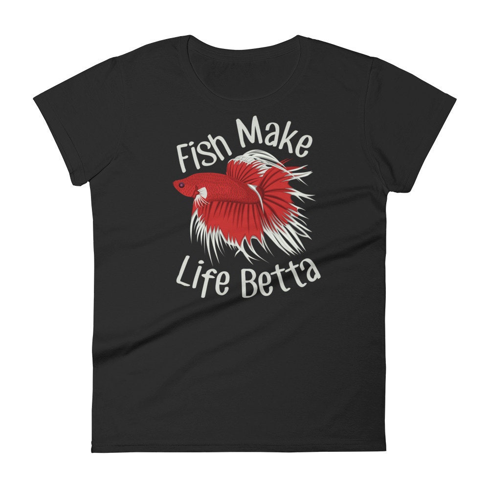 Betta Fish Shirt, Women, Men, Funny Betta Lover Gift, Cute Pet Siamese ...