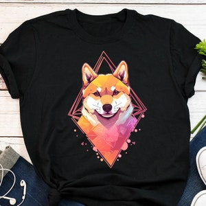 Shiba Inu Shirt, Women, Men, Red Shiba Inu Lover Gift, Cute Dog T-shirt, Pet Tee, Dog Mom, Dog Dad, Animal Anatomy, Shibe Doge Doggo