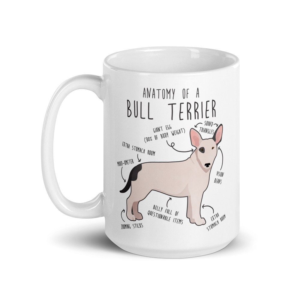 Tazza Divertente Con Bull Terrier - Messaggio Umoristico - Ceramica 325ml, Manico Antiscottatura, Microonde E Lavastoviglie