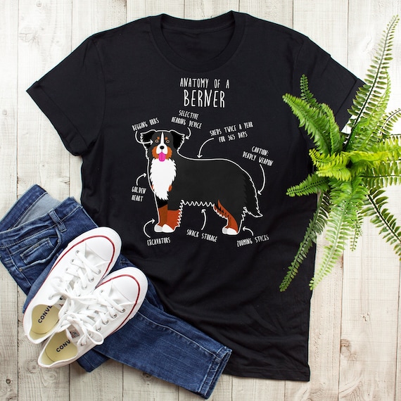 Bernese Mountain Mama Gift For Dog Lover Women T Shirt S-5XL Black