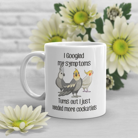 Cockatiel Coffee Mug - Funny Parrot Lover Gift, 11oz Ceramic Bird Cup