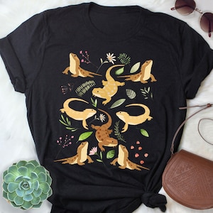 Bearded Dragon Shirt, Women, Men Tshirt, Pet Reptile Lover Gift, Funny Lizard T-Shirt, Cute Bearded Dragon Tee Beardie Animal Meme Mom Dad