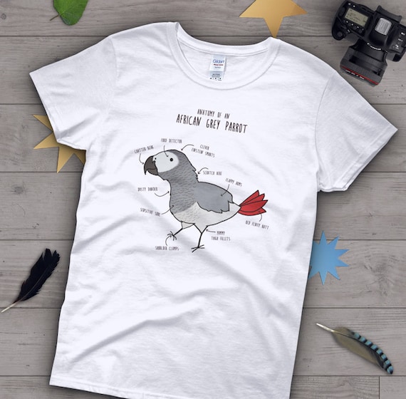 African Gray Shirt. Love African Grays Tee. African Gray Shirt. Love African Grays Tee.