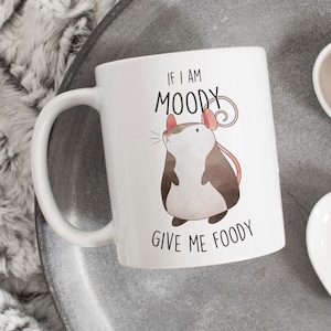 Rat Coffee Mug, Cute Rat Gift, Rat Lover, Funny Rat Cup, Gift for Her, Him, Rat Decor, Rat Mom, Rat Dad, Mouse Mug, Hooded Rat