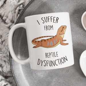 Bearded Dragon Coffee Mug, Cute Reptile Gift, Bearded Dragon Lover, Funny Lizard Cup, Reptile Dysfunction, Beardie Mom, Dad, Herpetologist