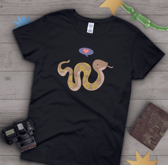 Ball Python Shirt, Women Men, Snake Tshirt, Snake Lover Gift, Funny Reptile T-Shirt, Cute Snake Graphic Tee, Tops, Blue, Navy, Pink, Black