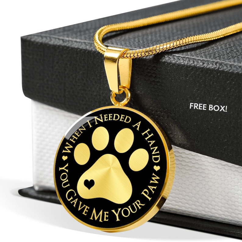 Cute Dog Gift Pet Memorial Pendant Gift for Her Cute Pet Gift Dog Mom Jewellery Pet Loss Charm Cat Lover Jewelry Paw Print Necklace