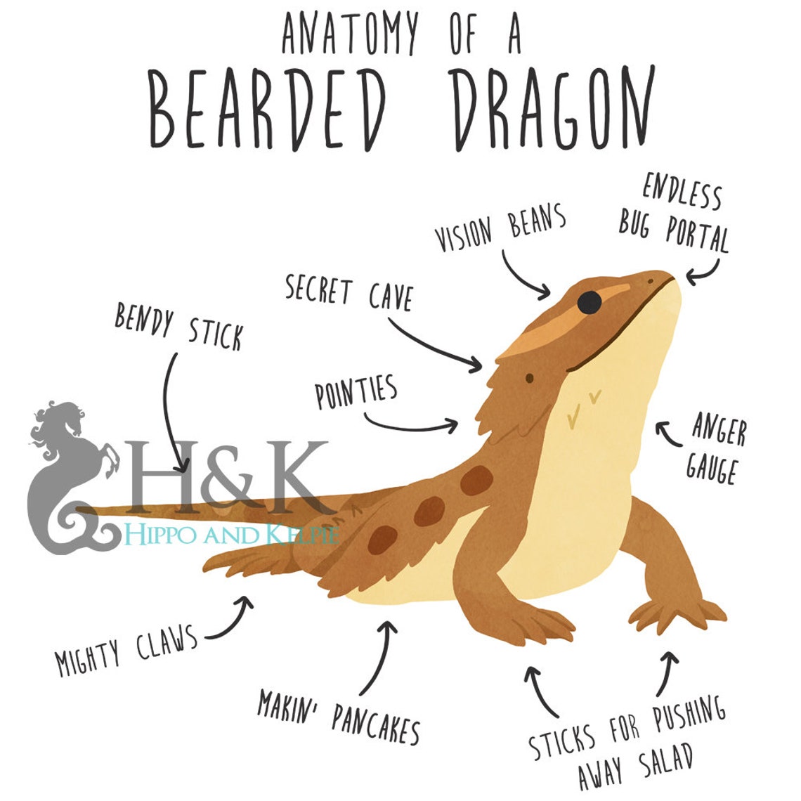 Bearded Dragon Coffee Mug Cute Reptile Gift Bearded Dragon Etsy