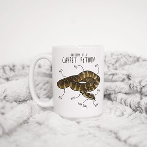 Darwin Carpet Python Coffee Mug, Cute Snake Lover Gift, Funny Reptile Mug, Cup, Northwestern Carpet Python, Snake Mom, Snake Dad image 7