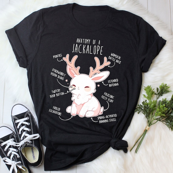 Jackalope Shirt Women Men Funny Jackalope Lover Gift Cute Bunny Rabbit T shirt Tshirt Cryptid Fantasy Animal Jack Rabbit Hare Etsy