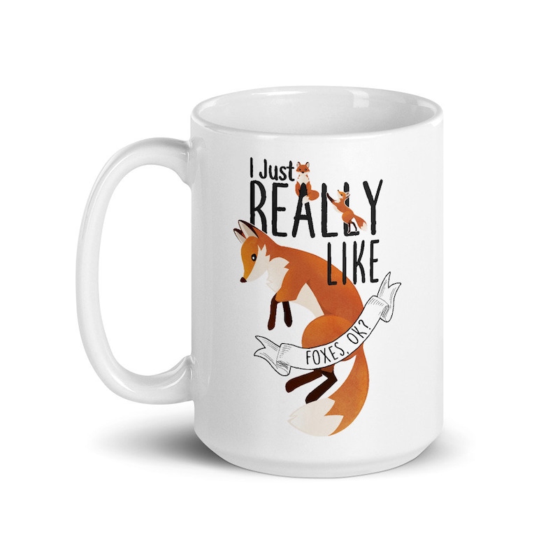 Funny Fox Coffee Mug Cute Fox Gift Fox Lover Fox Gifts for Etsy