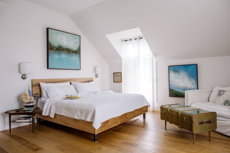 Maple Wood Bed Frame King Size Image 0