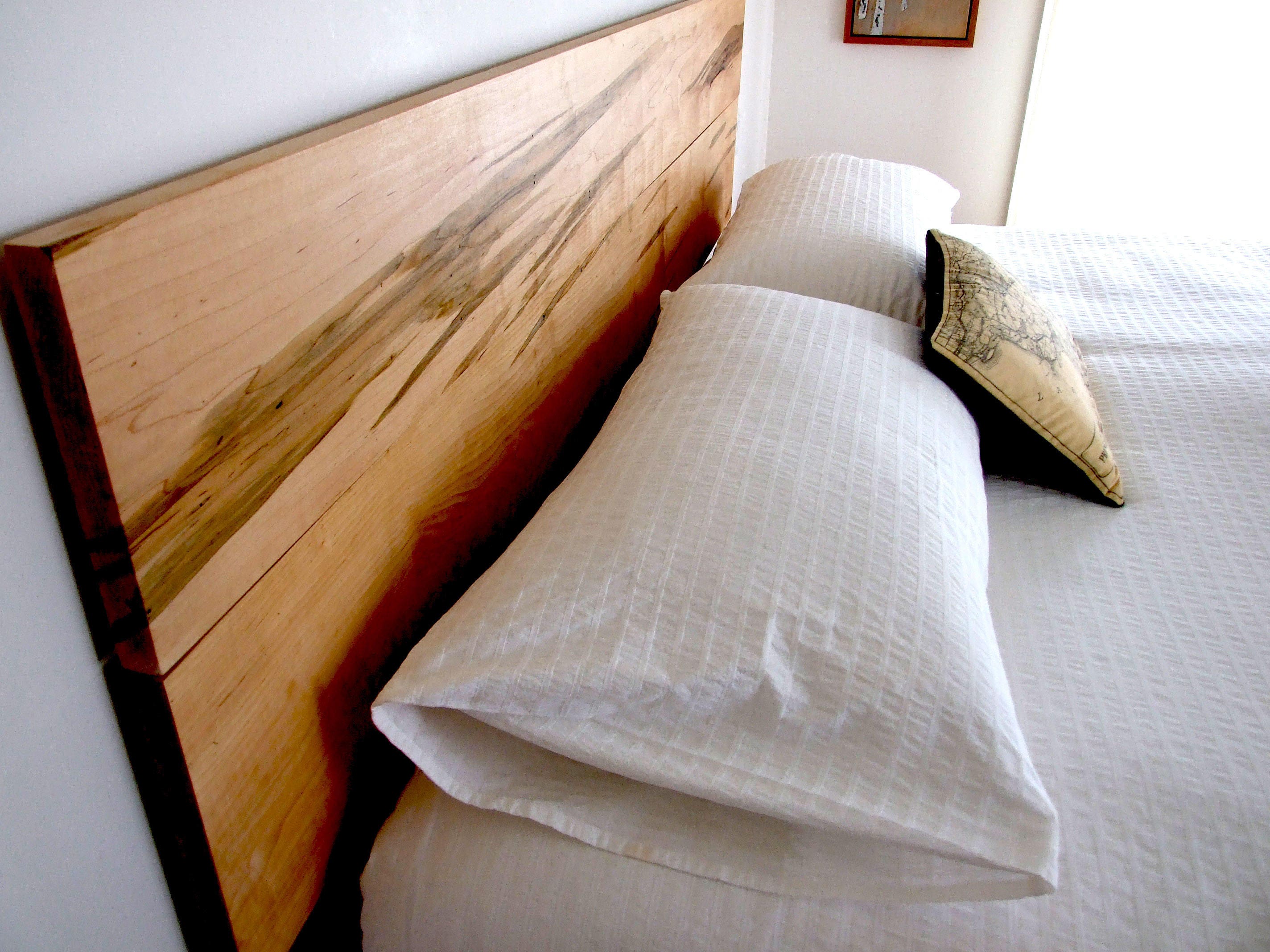 Maple Wood Bed Frame King Size Etsy Canada