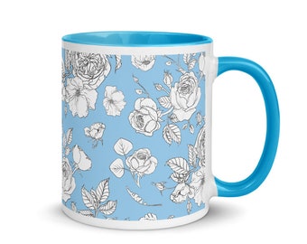 Cinderella Blue Rose Garden Mug