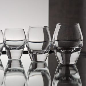 Iittala set of six shot glass &quot;Stella&quot; by Elina Joensuu 1990s Finland