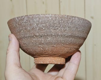 Japanese Shigaraki teabowl chawan by Honiwa Rakunyu | Matcha tea bowl