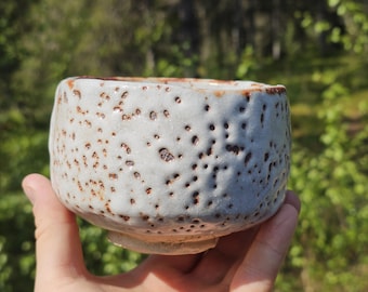 Bol à thé japonais shino matcha unique par Kato Masanobu