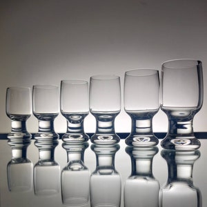 Tapio Wirkkala Iittala set of six shot glasses
