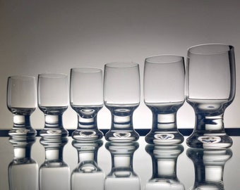 Tapio Wirkkala Iittala set of six shot glasses