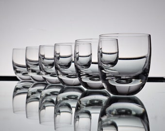Timo Sarpaneva set of six cocktail glass i105 series from 1950s Iittala Finland