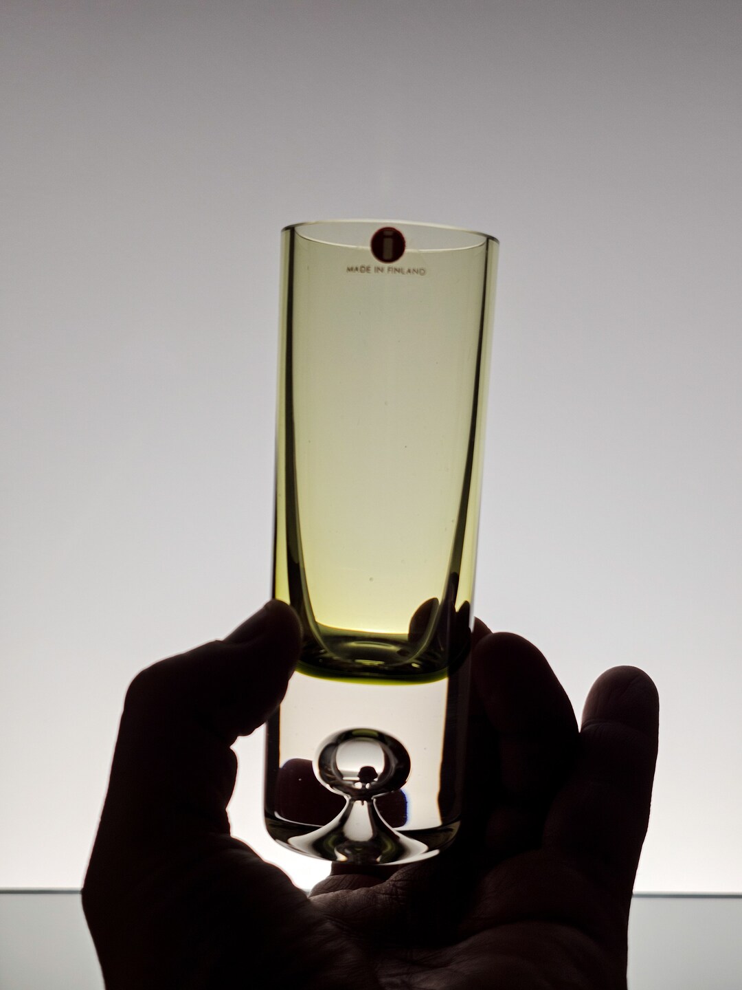 イッタラ/タピオ・ウィルッカラ/アートガラス/花瓶 Iittala Tapio Wirkkala コバルト花瓶 花瓶・フラワースタンド